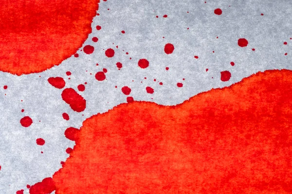 Macchie di sangue su carta bianca — Foto Stock
