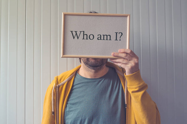 Who am I, self-knowledge concept