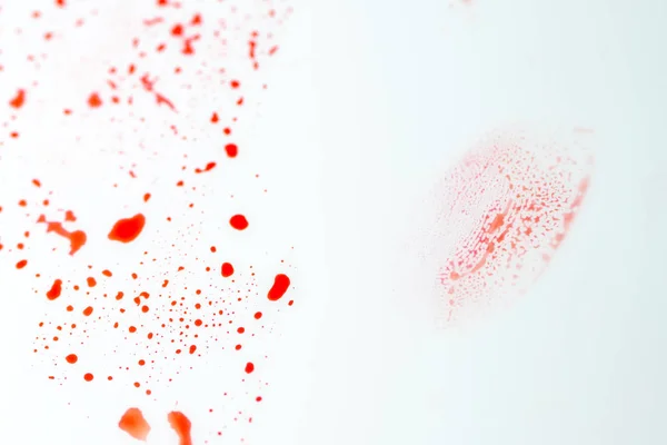 Bloody fingerprint as evidence in forensic crime investigation — Stock Photo, Image