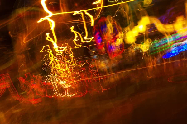 Traffic light paint with long exposure — Stock Photo, Image