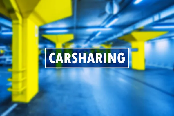Concetto di car sharing o car sharing — Foto Stock