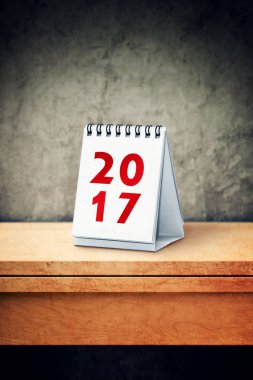 2017 takvim ofis masasında