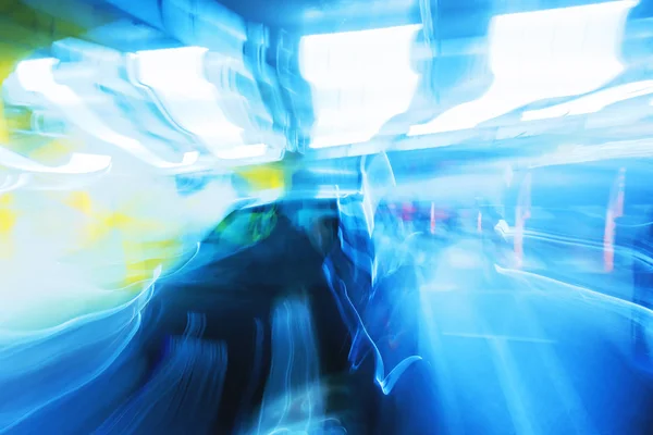 Abstract long exposure motion blur image of car — Stock Photo, Image