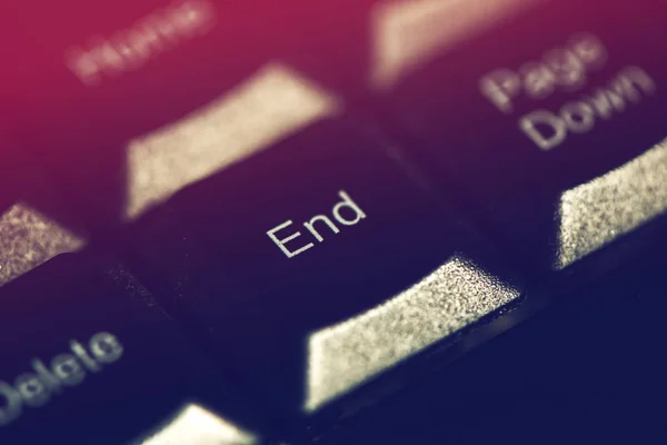 计算机键盘 End 键 — 图库照片