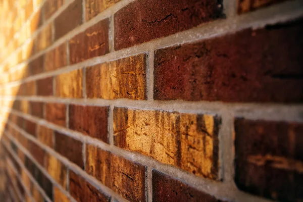 Beautiful rustic brickwork in perspective — Stock Photo, Image