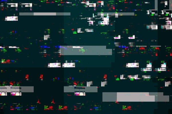 Digitale tv schade, televisie uitgezonden glitch — Stockfoto