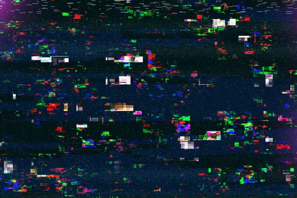 Digitale tv schade, televisie uitgezonden glitch — Stockfoto