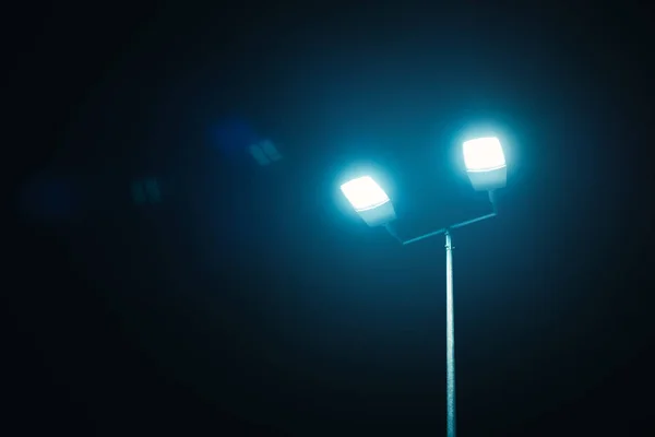 Outdoor sport court or stadium lights — Stock Photo, Image