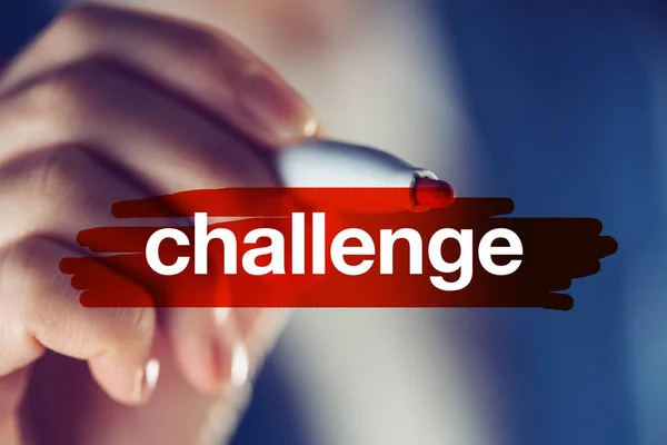 Концепція бізнесу challenge — стокове фото