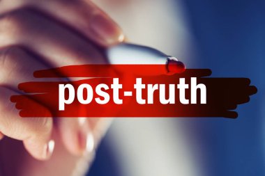 Post-truth concept clipart