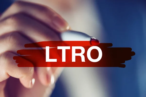 LTRO - operação de refinanciamento de longo prazo — Fotografia de Stock