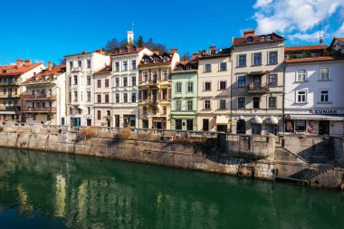 Cankarjevo nabrezje, Ljubljanica Nehri yakınında güzel mesire