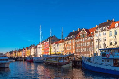 Kopenhag Nyhavn kanal ve bölge