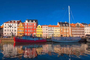 Kopenhag Nyhavn kanal ve bölge