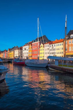 Kopenhag Nyhavn kanal ve bölge