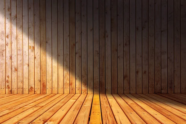 Sauna como habitación de madera vacía interior — Foto de Stock