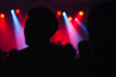 Ufuk müzik konser kalabalık arka plan bulanıklık