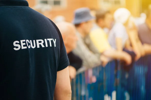 Member of security guard team on public event — Stock Photo, Image