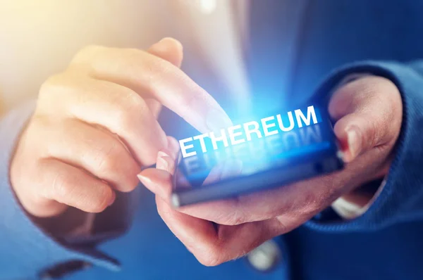 Ethereum cryptocurrency concept — Stock Photo, Image