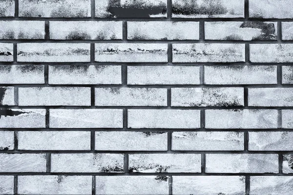 Біла фарба копіює простір на цегляній стіні — стокове фото