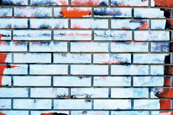 White paint copy space on brick wall — Stock Photo, Image