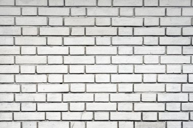 Basit beyaz tuğla duvar