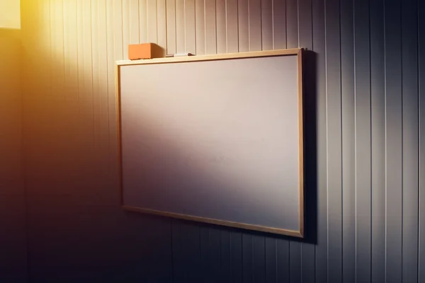 Blank whiteboard in the office, white board as copy space — Stock Photo, Image