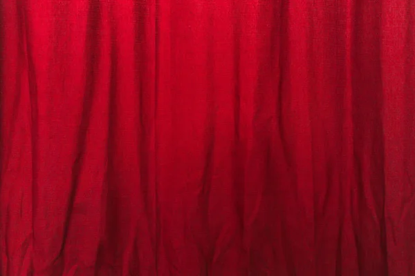 Wrinkled red curtain — Stock Photo, Image