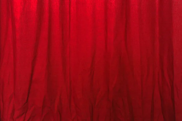 Wrinkled red curtain — Stock Photo, Image