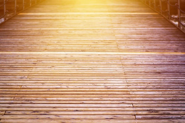 Wooden pier boardwalk at the seaside — Stock Photo, Image