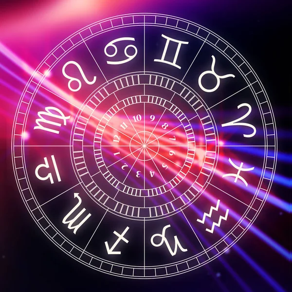 Zodiac astrology signs for horoscope — Stock Photo, Image