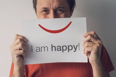 Happy smiling man, real people portraits clipart