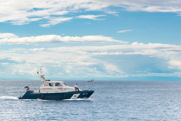 Sloveense politie kustwacht boot — Stockfoto