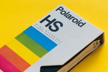 Polaroid Vhs video kaset, retro video teknolojisi