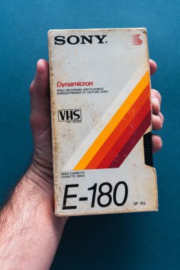 Sony Vhs video kaset kaset elinde