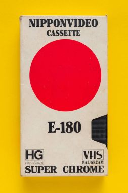 Nippon video Vhs video kaset, retro video teknolojisi