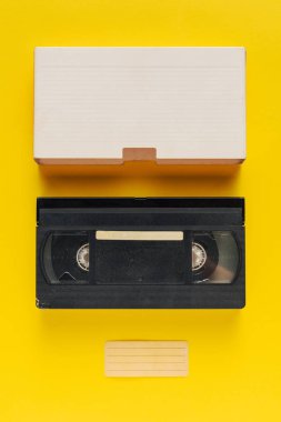 Boş video kaset kaset, retro teknoloji kullanılan