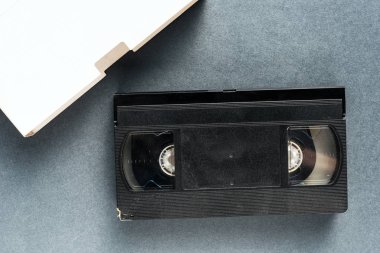 Boş video kaset kaset, retro teknoloji kullanılan