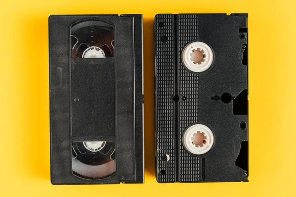 Used video casette tape, retro technology — Stock Photo, Image