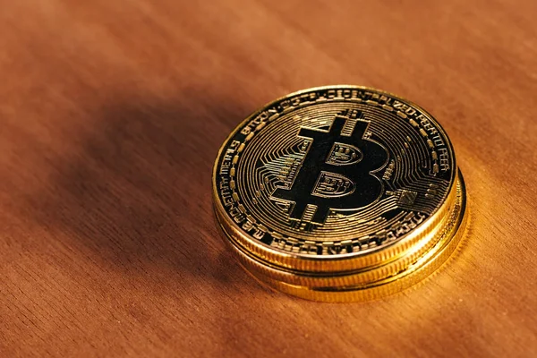 Bitcoin БТД cryptocurrency — стокове фото