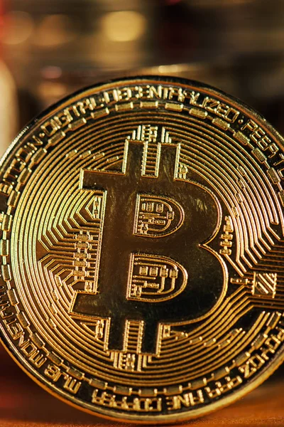 Colonnes de Bitcoin empilées — Photo