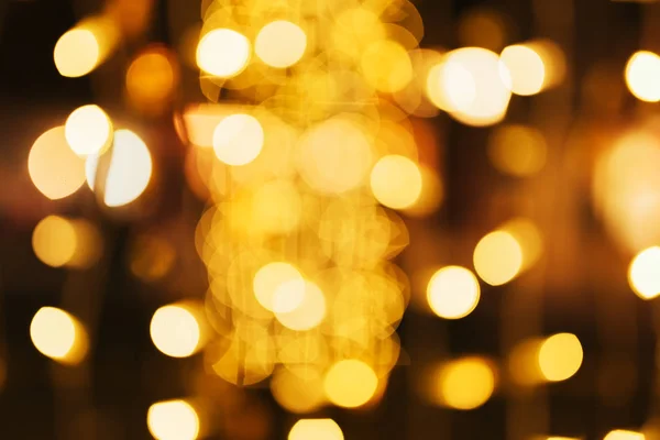 Weihnachten und Neujahr Straßenbeleuchtung Dekoration Bokeh — Stockfoto