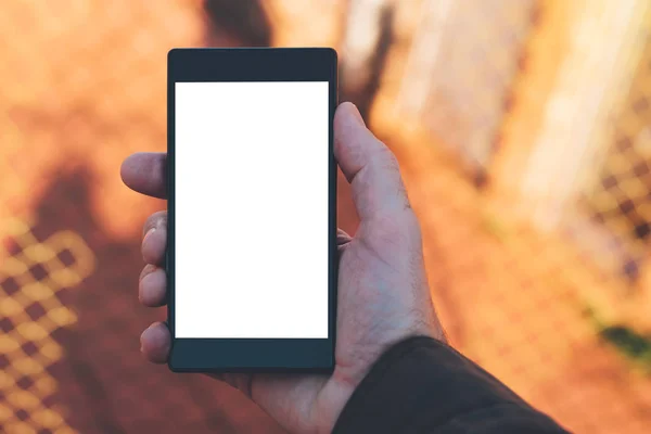 Telefone celular simular tela em branco — Fotografia de Stock