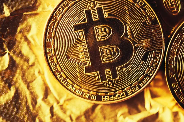 Bitcoin cryptocurrency — Stok fotoğraf