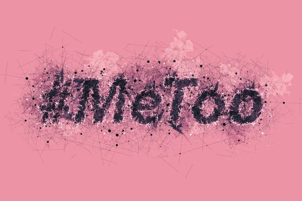 Hashtag Metoo εννοιολογική απεικόνιση — Φωτογραφία Αρχείου