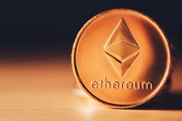 Ethereum kryptovaluta mynt — Stockfoto