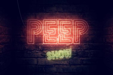 Peep show neon tabela