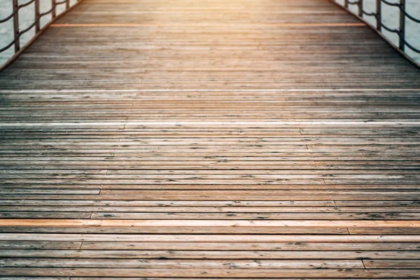 Wooden pier bridge — Stock Photo, Image