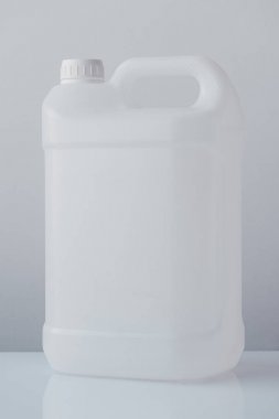 Beyaz plastik bidon teneke kutu kimyasal sıvılar için
