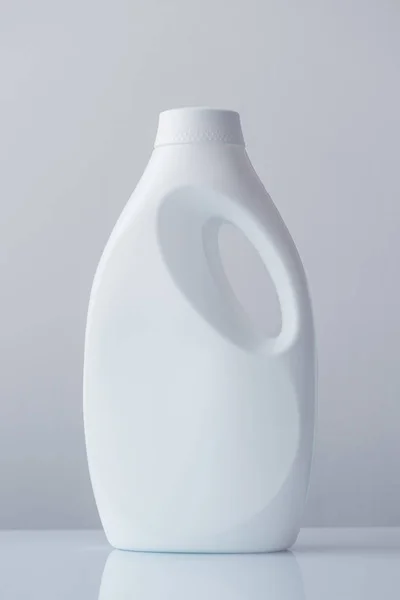 White plastic bottle container for liquid detergent — Stock Photo, Image